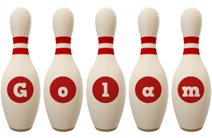Golam bowling-pin logo