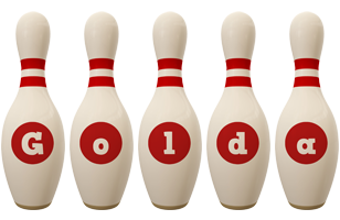 Golda bowling-pin logo