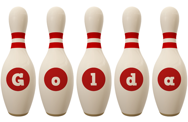 Golda bowling-pin logo