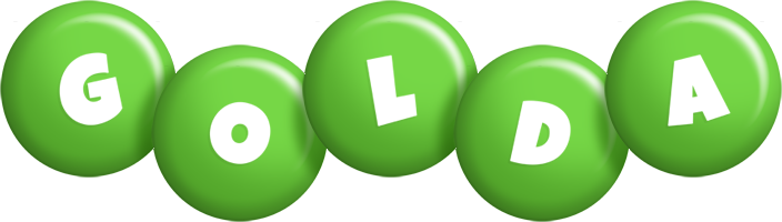 Golda candy-green logo