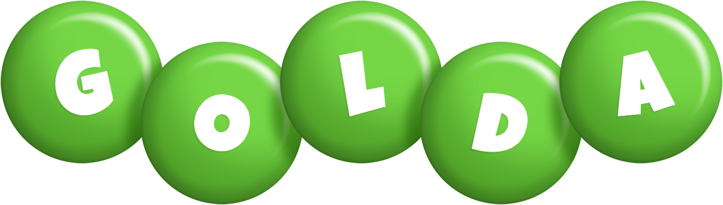 Golda candy-green logo