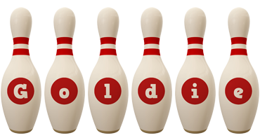 Goldie bowling-pin logo