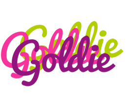 Goldie flowers logo