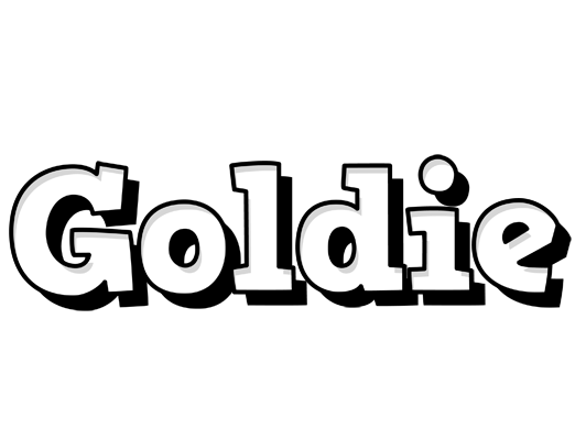 Goldie snowing logo