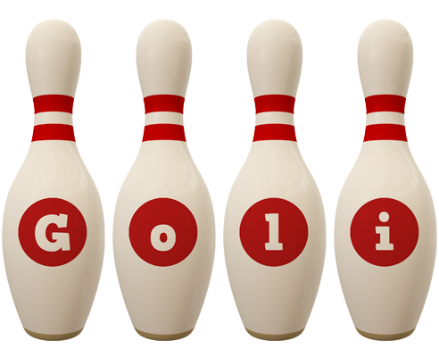Goli bowling-pin logo