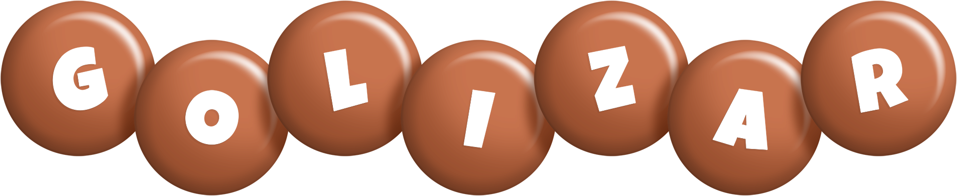 Golizar candy-brown logo