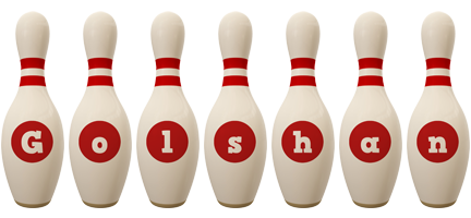 Golshan bowling-pin logo