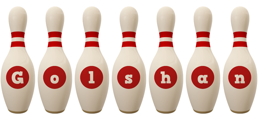 Golshan bowling-pin logo
