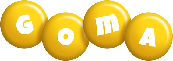 Goma candy-yellow logo