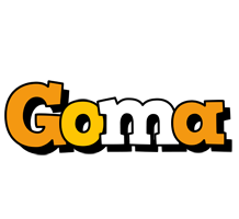 Goma cartoon logo