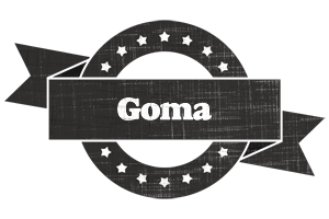 Goma grunge logo