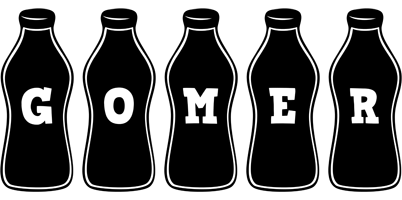 Gomer bottle logo
