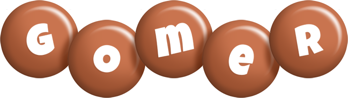 Gomer candy-brown logo