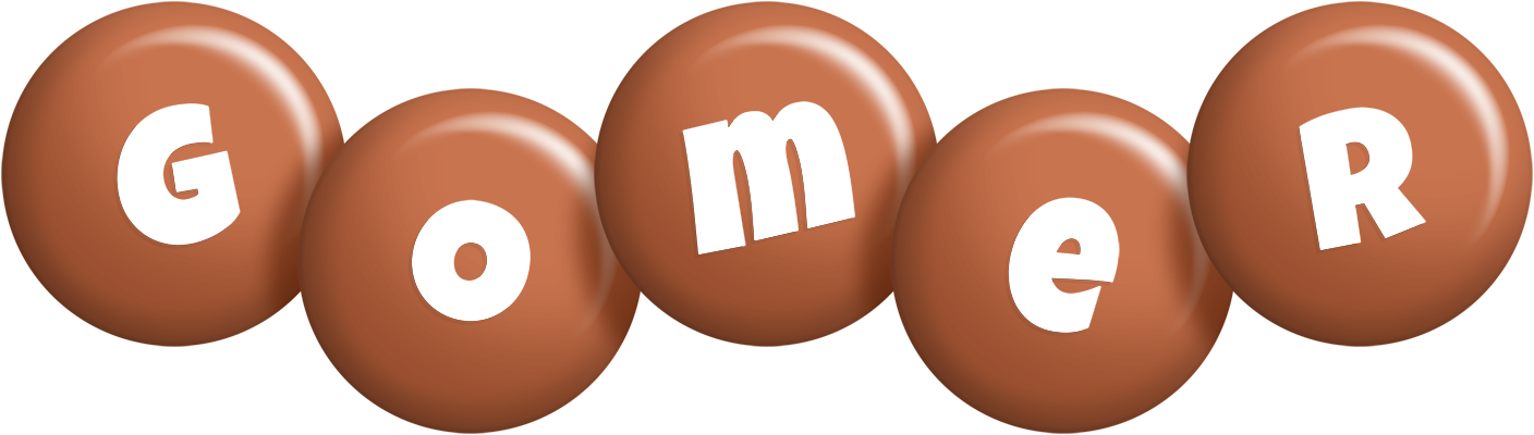 Gomer candy-brown logo