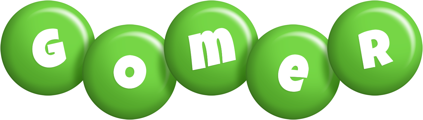 Gomer candy-green logo