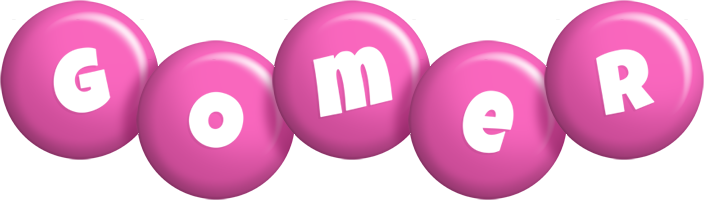 Gomer candy-pink logo