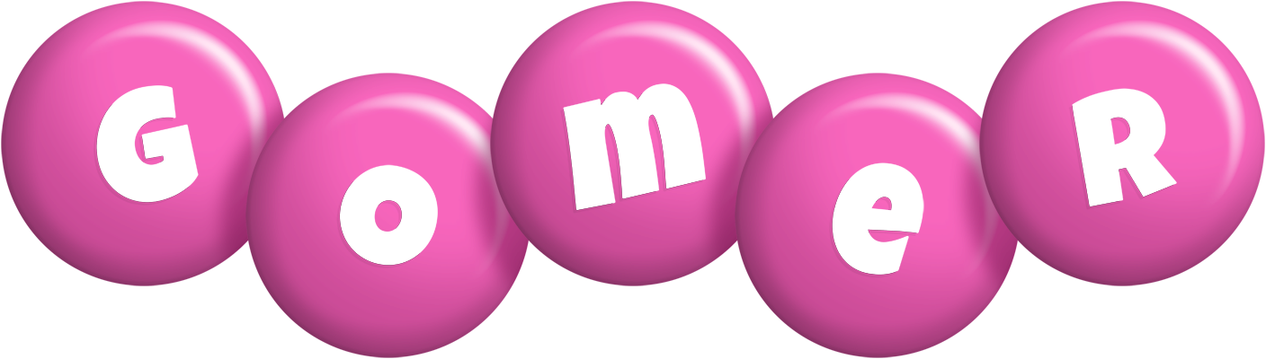 Gomer candy-pink logo