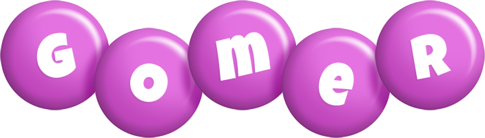 Gomer candy-purple logo