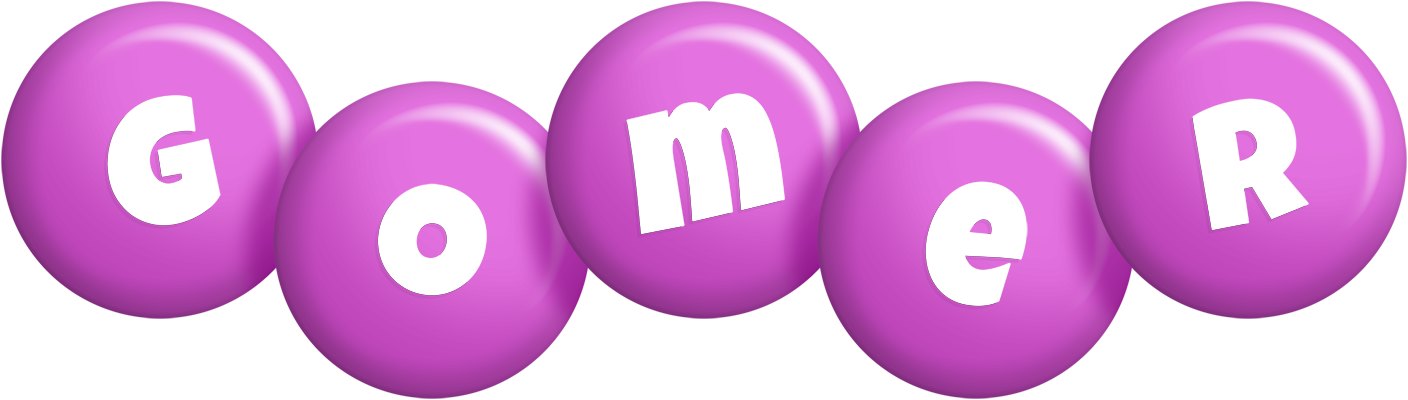 Gomer candy-purple logo
