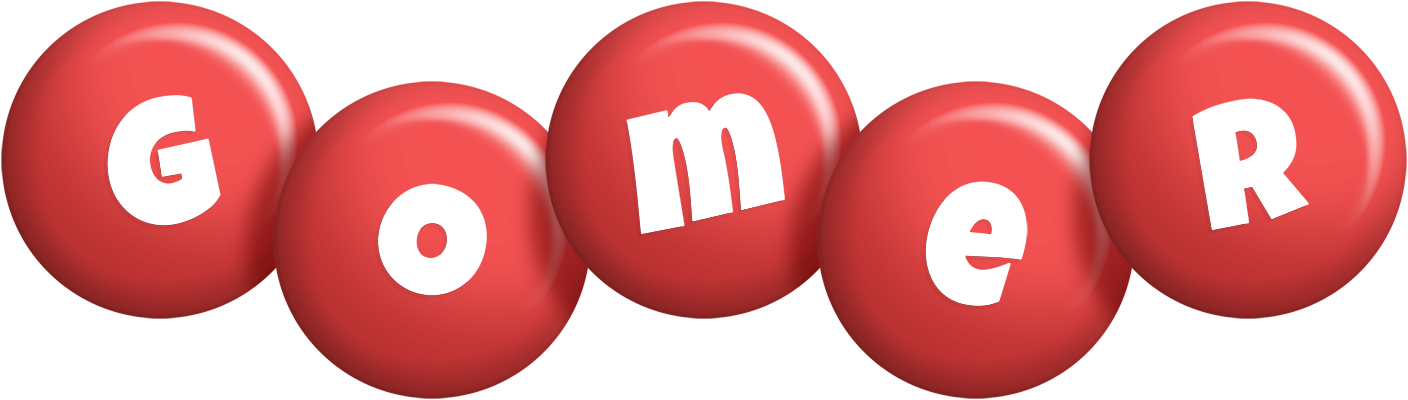 Gomer candy-red logo