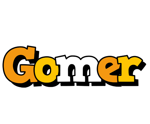 Gomer cartoon logo