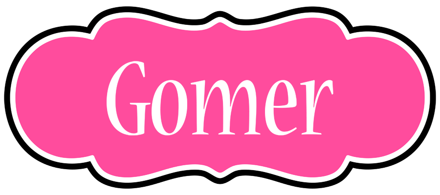 Gomer invitation logo