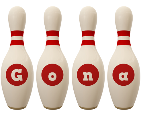Gona bowling-pin logo