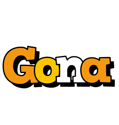 Gona cartoon logo