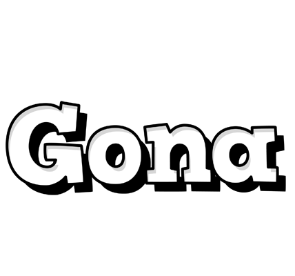 Gona snowing logo