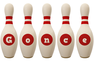 Gonce bowling-pin logo