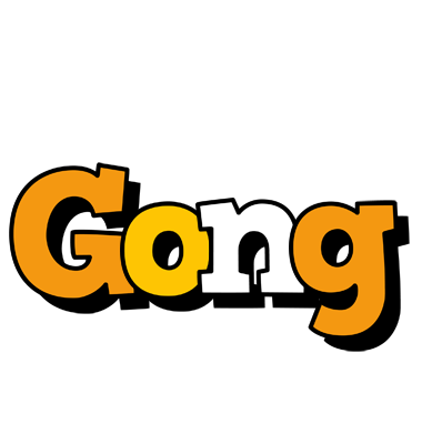 Gong cartoon logo