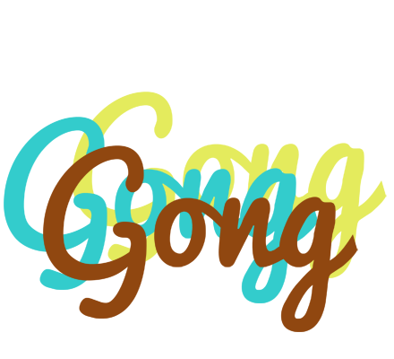 Gong cupcake logo