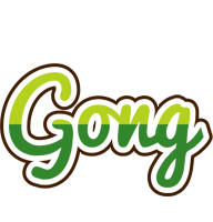 Gong golfing logo