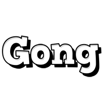 Gong snowing logo