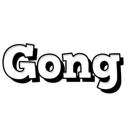 Gong snowing logo