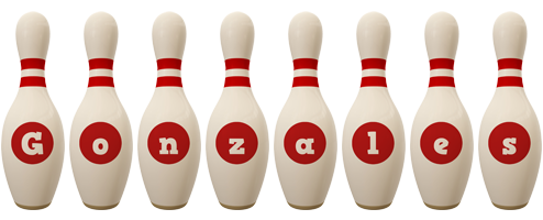 Gonzales bowling-pin logo