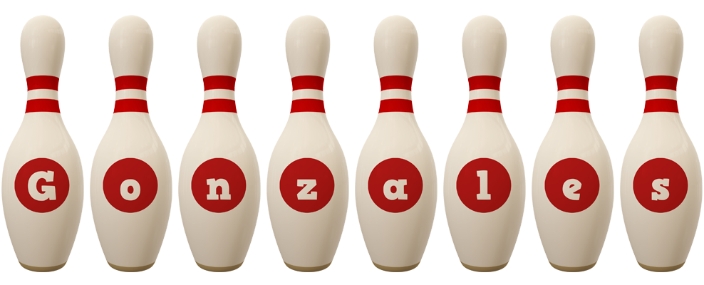 Gonzales bowling-pin logo