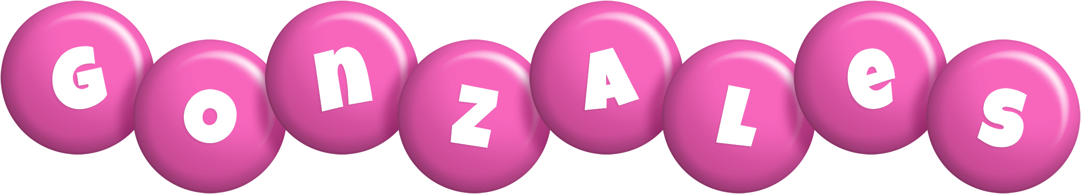 Gonzales candy-pink logo