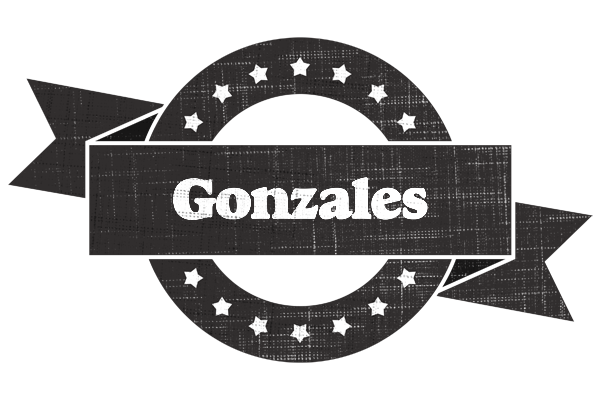 Gonzales grunge logo