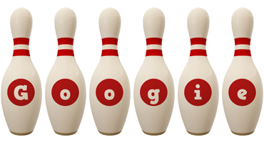 Googie bowling-pin logo