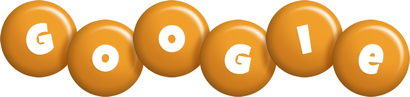 Googie candy-orange logo