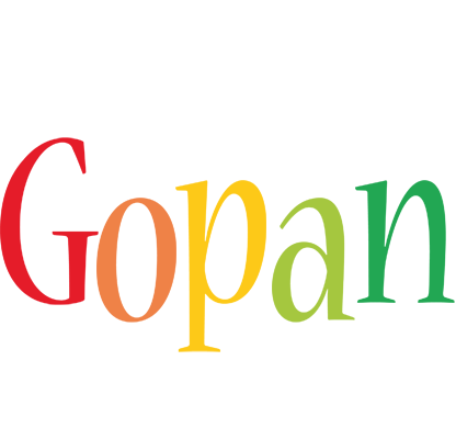 Gopan birthday logo