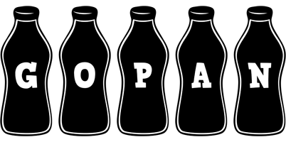 Gopan bottle logo