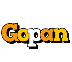 Gopan cartoon logo