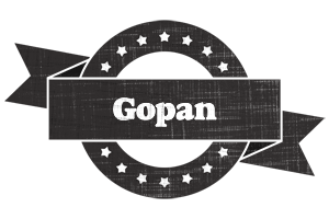 Gopan grunge logo