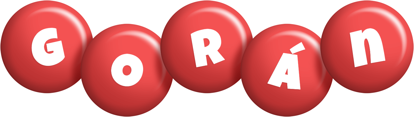 Gorán candy-red logo