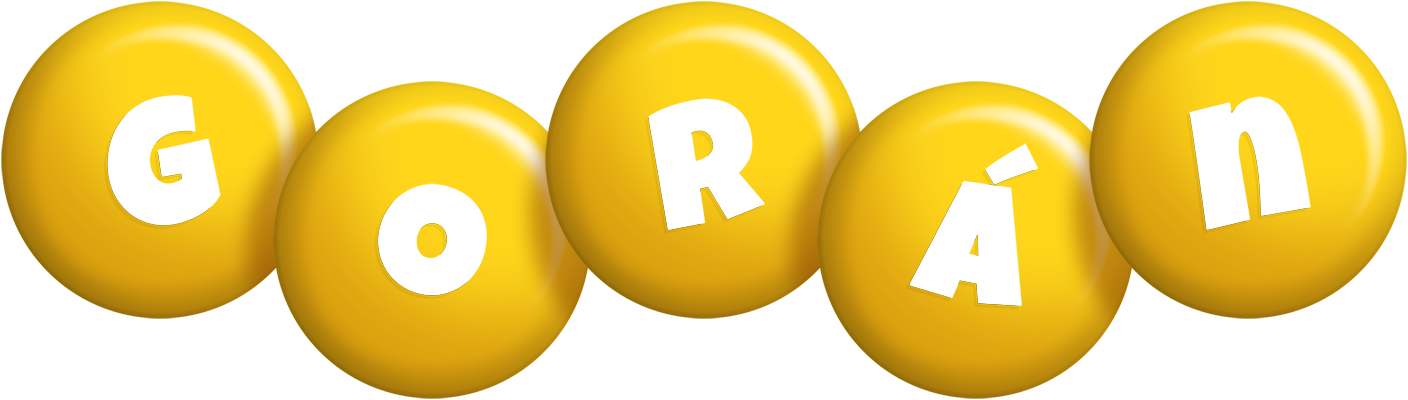 Gorán candy-yellow logo
