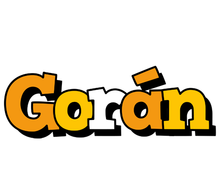 Gorán cartoon logo