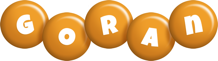 Goran candy-orange logo