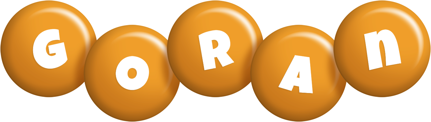Goran candy-orange logo